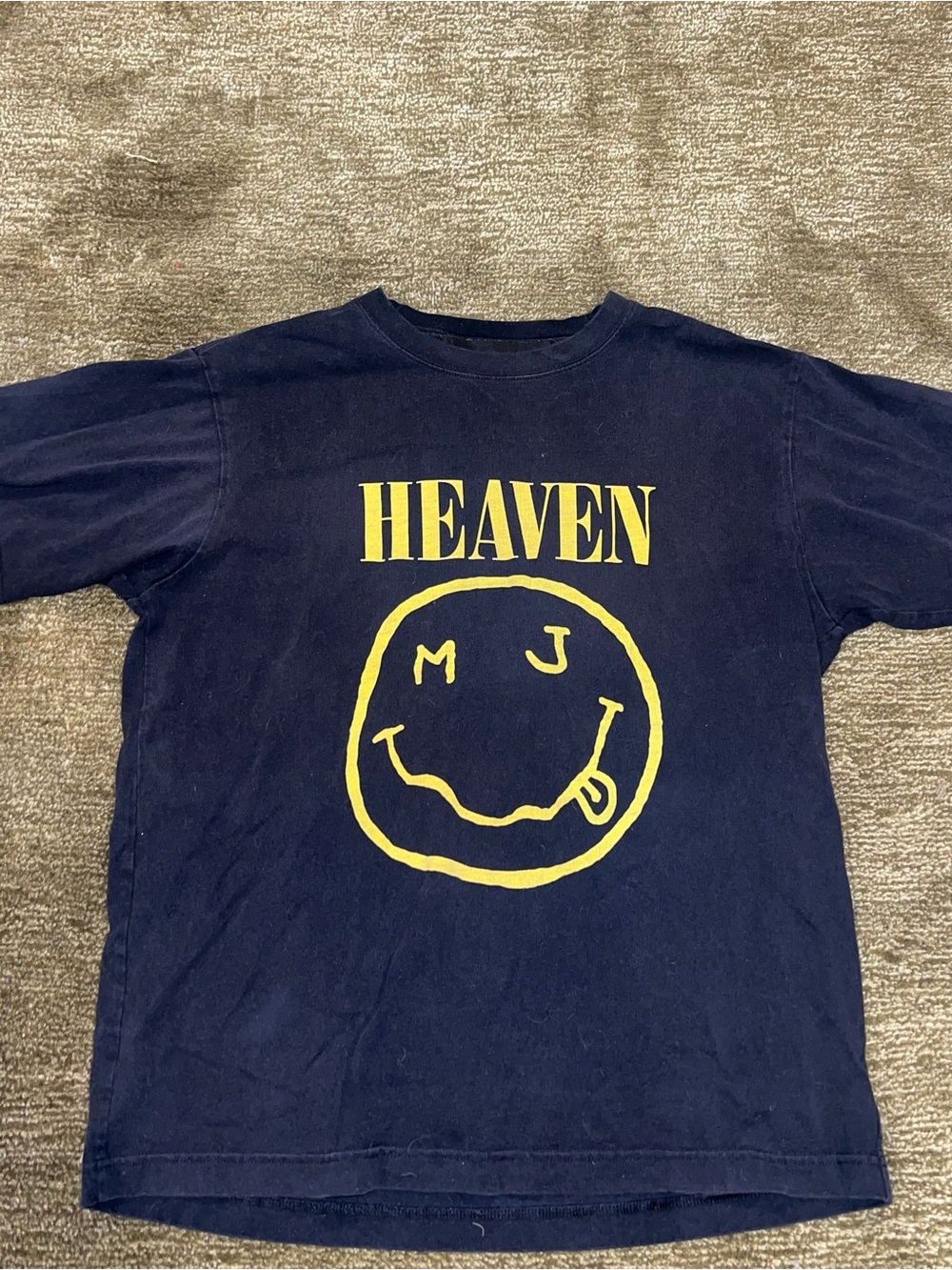 Marc Jacobs Heaven Graphic Tee with Yellow Smiley